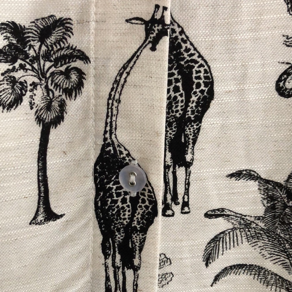 Jane & Delancey Women’s Tropical Safari Print Shirt Blouse Top - Picture 7 of 11